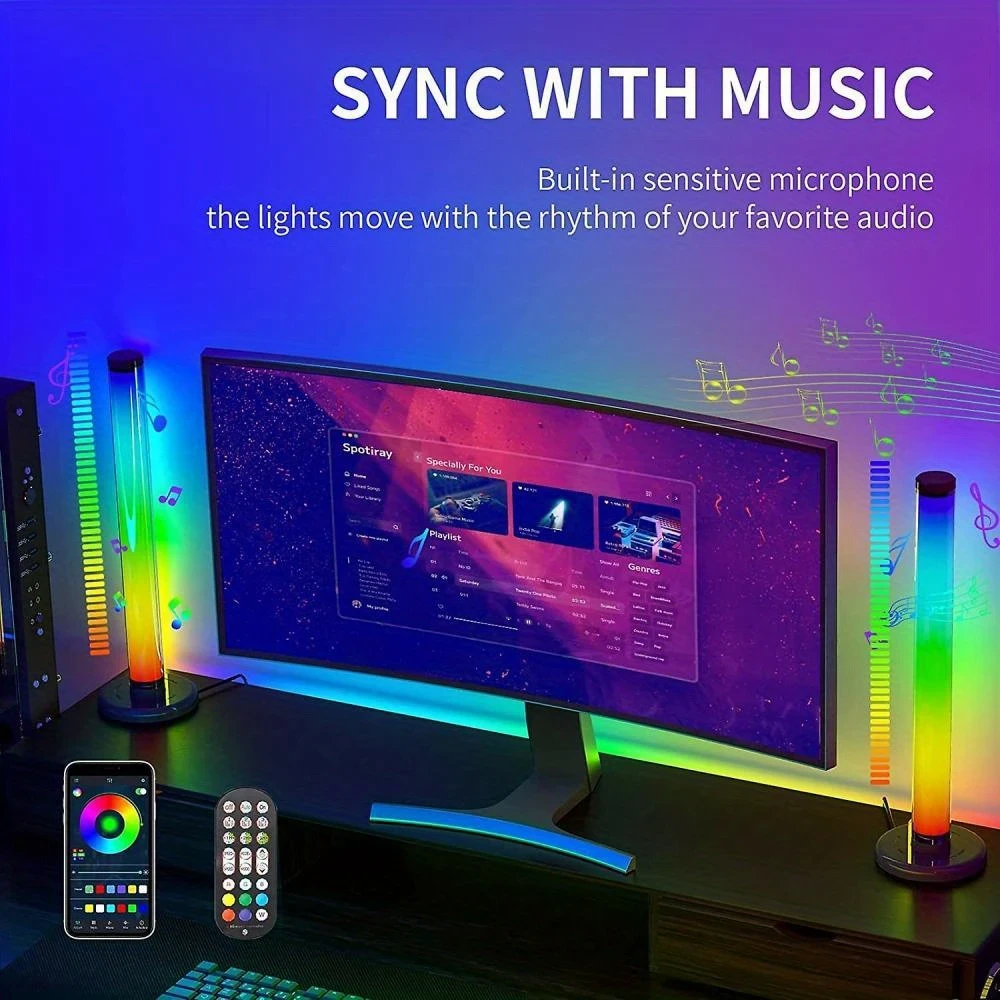 RGB LED Light Ambient Lighting 42 CM Perfect for Mood Lighting and Home Decor