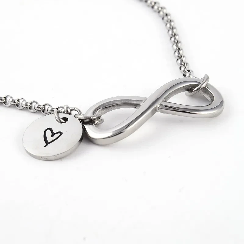 Fashion simple titanium steel round pendant