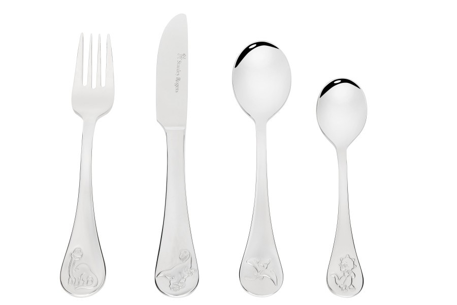 Children's Cutlery 4 Piece Set - Dinosaurs - Stanley Rogers