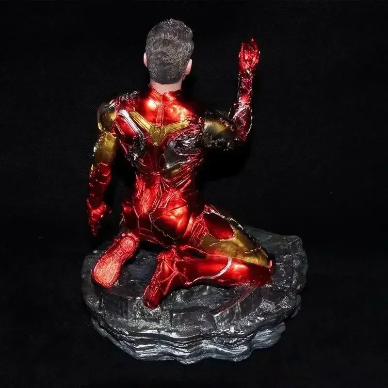 Iron Man Mk85 Snap Kneeling Statue Avengers Endgame Anime Figure