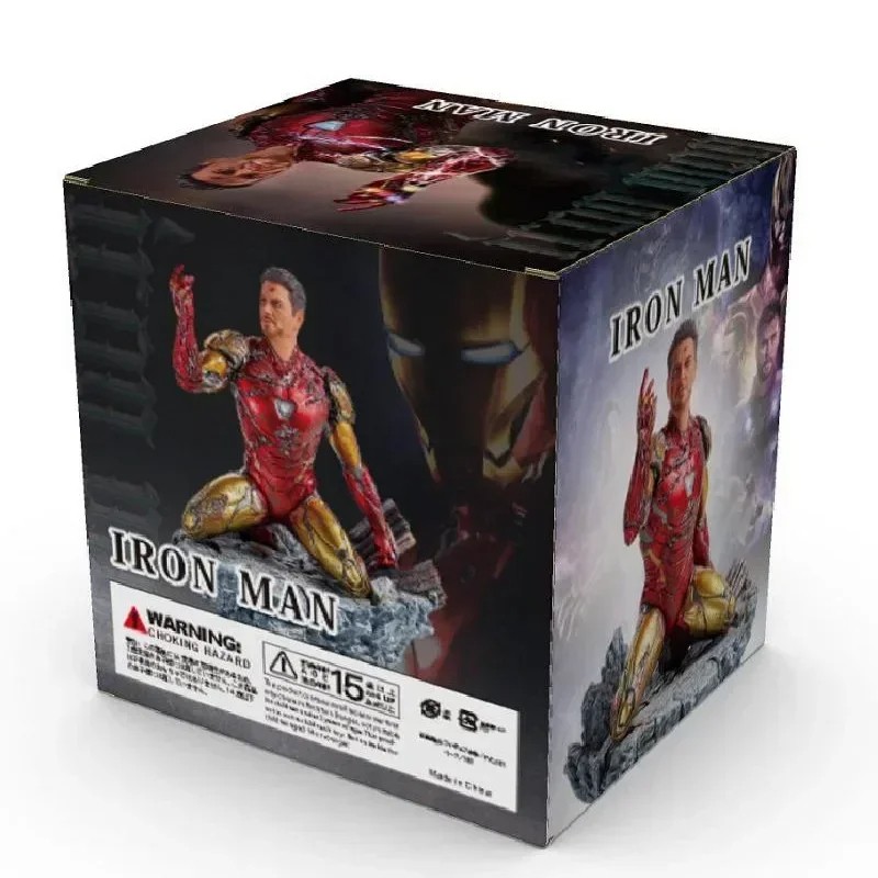 Iron Man Mk85 Snap Kneeling Statue Avengers Endgame Anime Figure