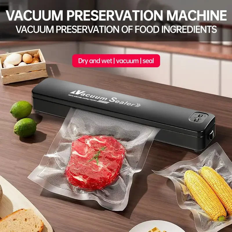 Vacuum sealer, kitchen packaging semi-automatic food bag sealer