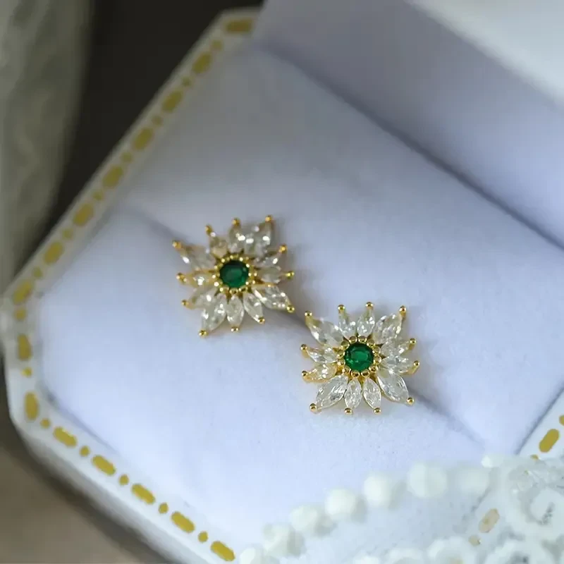 Flower Earrings Women's Elegant Fashion