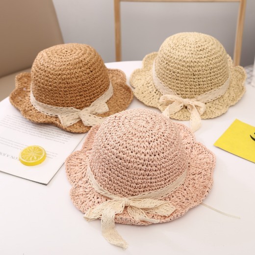 Summer Sunshade Big Brim Sun-proof Children's Straw Hat