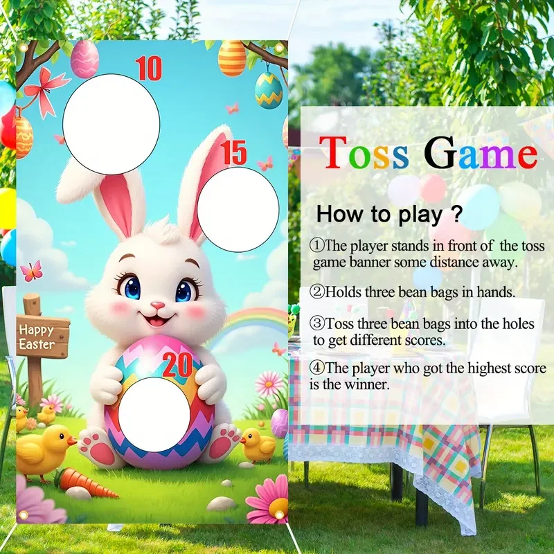 Easter Bunny Fabric Toss Game