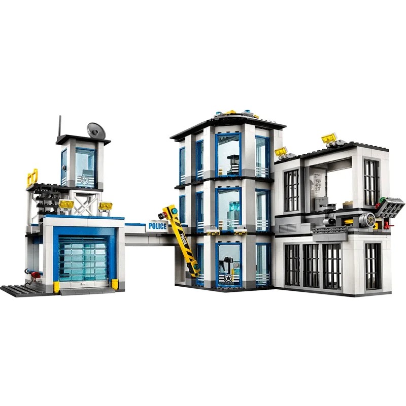 City Police Station Guard Building Blocks 60141  Helicopter, Car, SWAT Prison, Figures, Bricks Educational