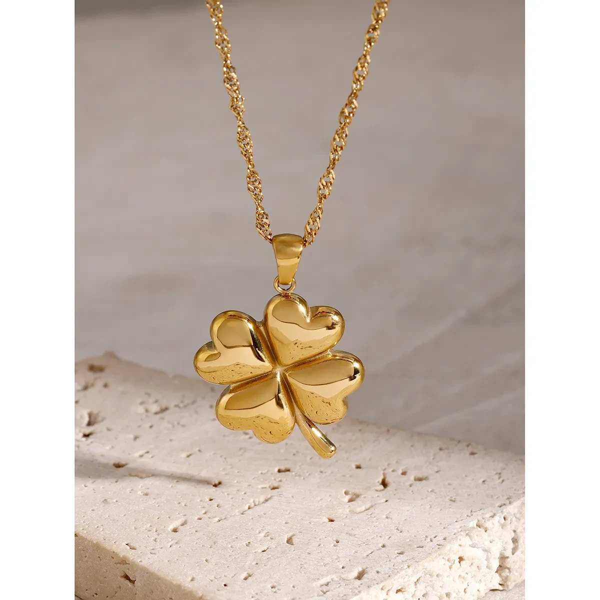 Fashion Simple Titanium Steel Necklace Pendant