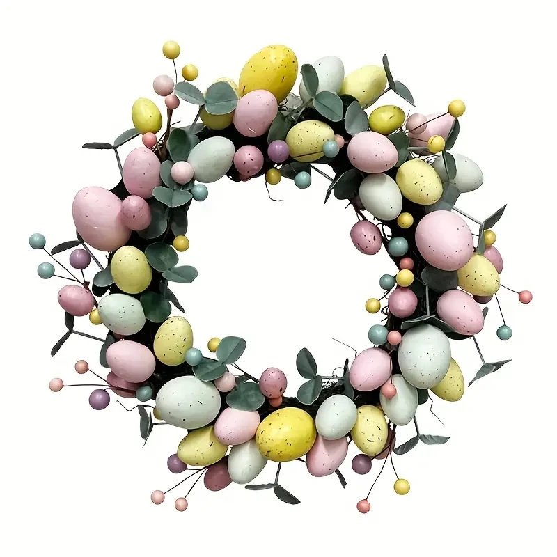 Classic Style Easter Egg Wreath