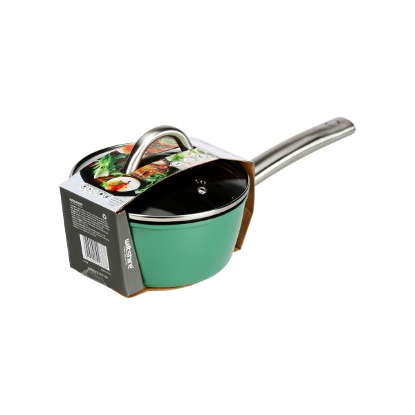 Easycook Pine Induction Saucepan 16cm|1.23l with glass lid - Wiltshire