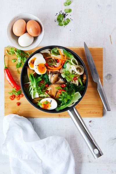 Easycook Blue Non-stick Induction Saucepan 20cm|2.17l with glass lid - Wiltshire