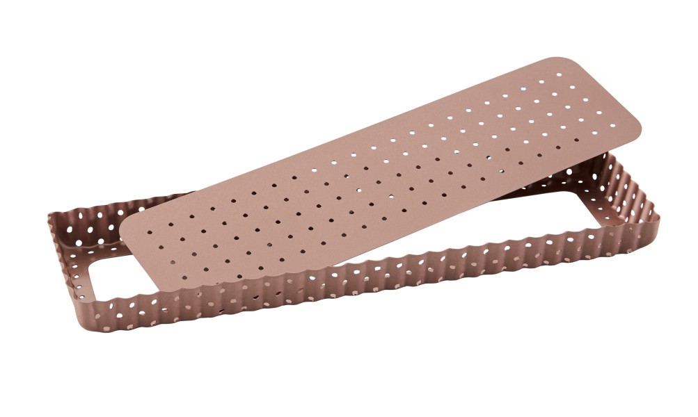 Rose Gold Perforated Rectangle Tart Pan - Wiltshire