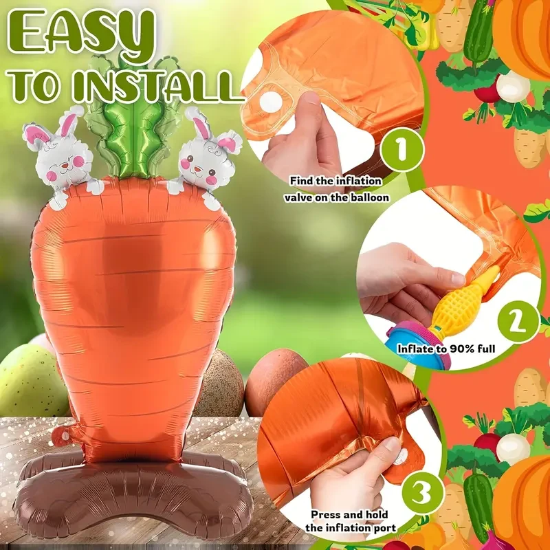 2025 Easter Carrot Stand Balloon