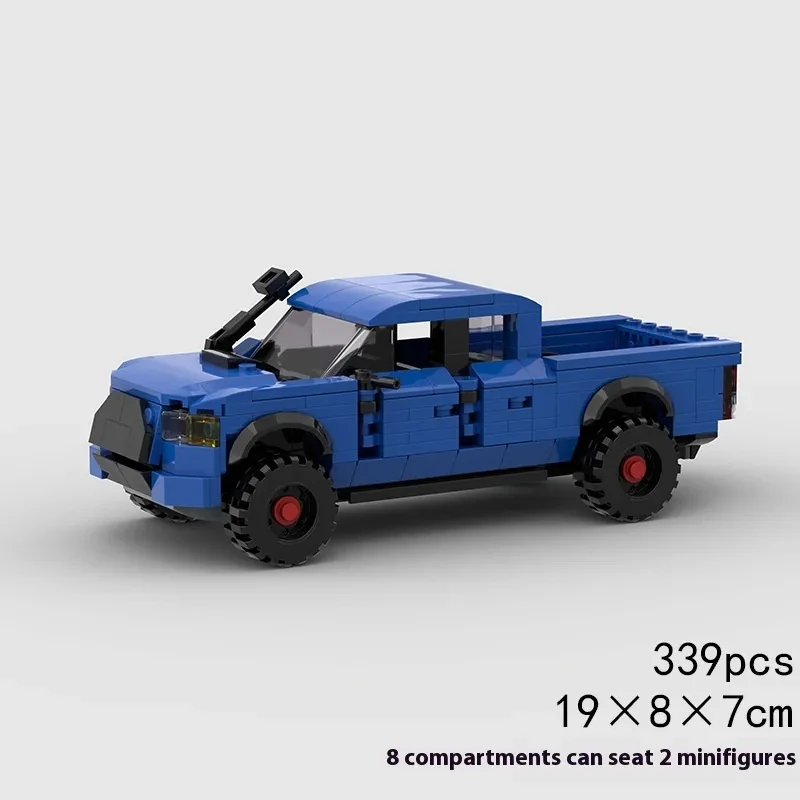 Tacoma TRD Pro Off-road Car Pickup Truck MOC Small Particles Educational Building Blocks Toy