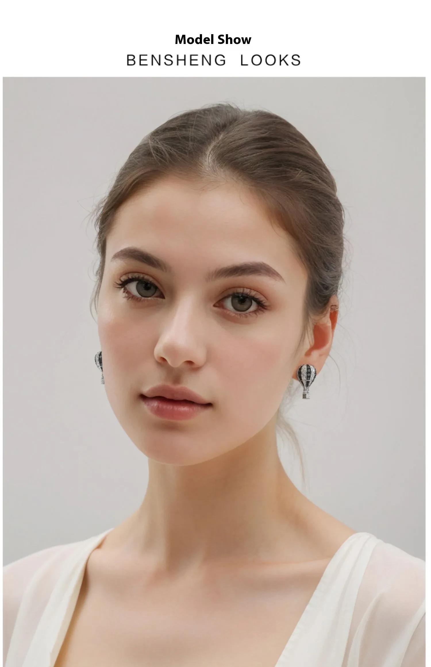 Hot Air Balloon Ear Studs Female Fashion Minority Design Earrings