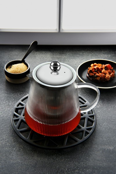 Infusion Teapot With Vertical Stripes 600ml - Brew