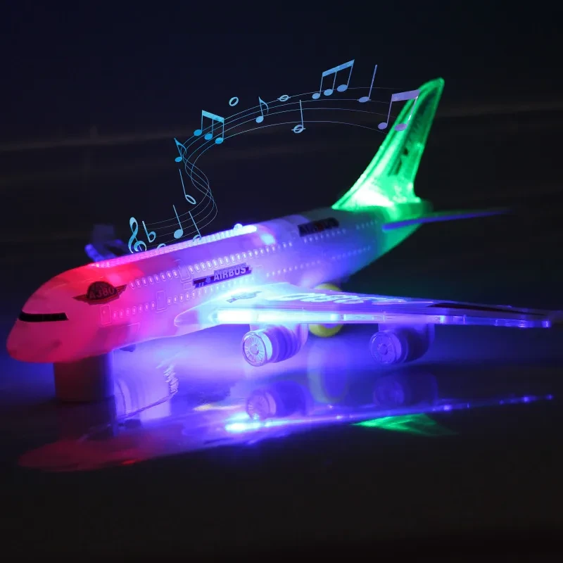 Electric Universal Airplane Toy, Lighting And Sound Effects, A380 Airliner Model, Lighting Toy, Stall