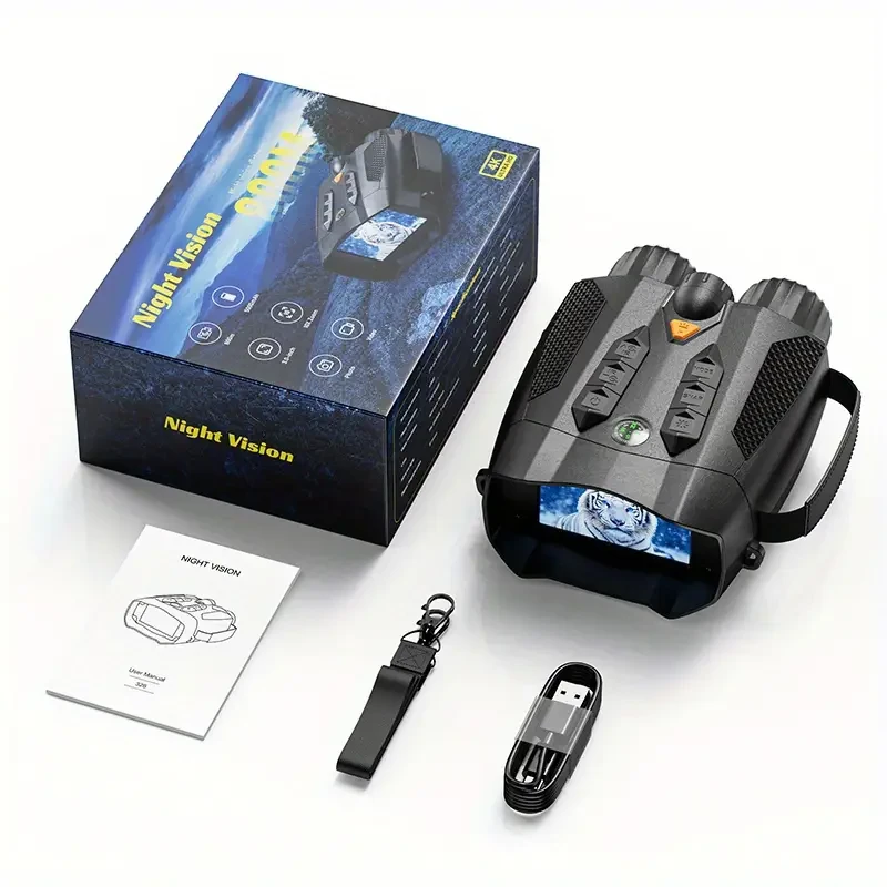 INSKAM 4K HD Night Vision Binoculars with 7.62cm Display