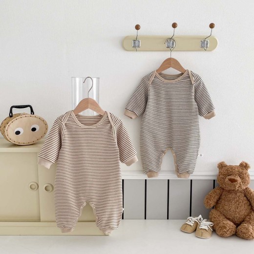 Children's Boneless Striped Casual And Comfortable Jumpsuit