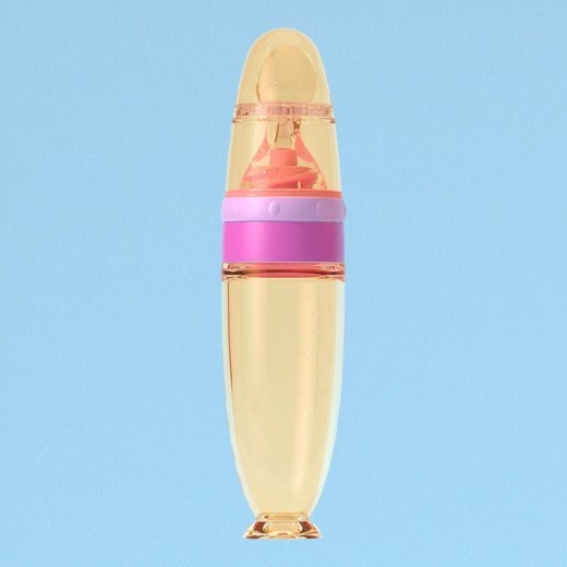 Silica Gel Sucker Rice Paste Bottle Nano Silver Baby