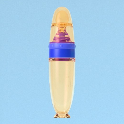 Silica Gel Sucker Rice Paste Bottle Nano Silver Baby