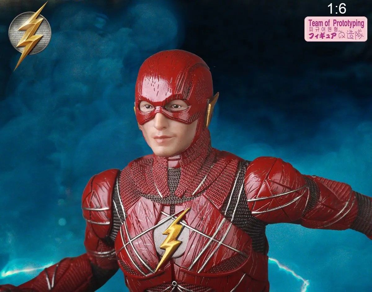 Team of Prototyping Flash Super Hero 30cm Statue PVC Action Figure Collectible Model Toys