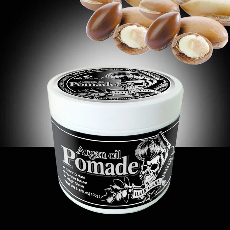 Mokeru 100g Natural Long Lasting Pomade Extra Strong Hold Hair Gel Wax for Men