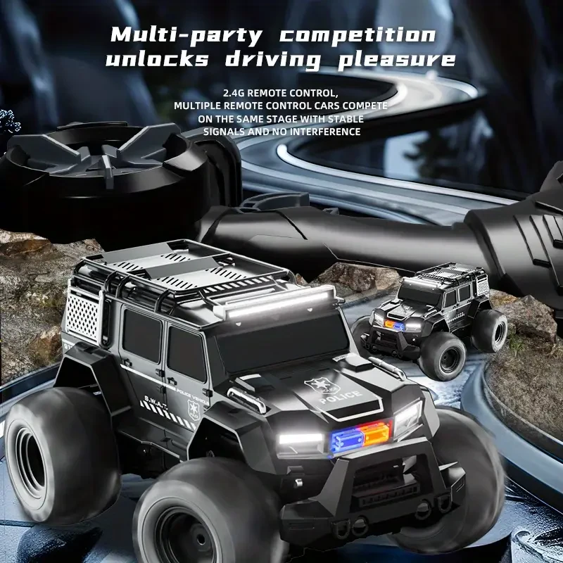 1Set Amphibious Police Car with Cool Lights