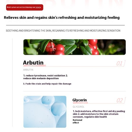 Arbutin Facial Cleanser 100g Mild Cleaning Oil Controlling And Pore Refining