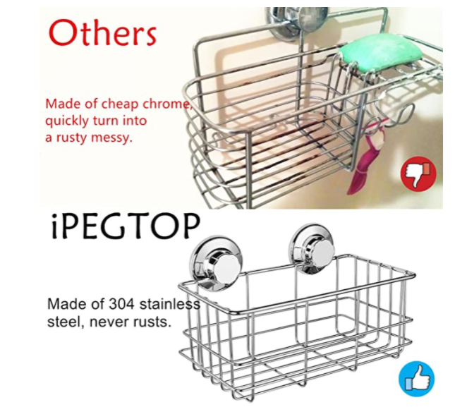Suction cup rack