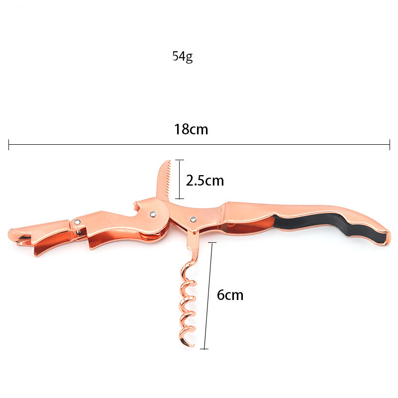 Rose Gold Carbon Steel Plating Bottle Opener