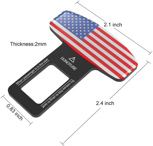 Carbon Fiber Aluminum Alloy Car Seat Belt Clip
