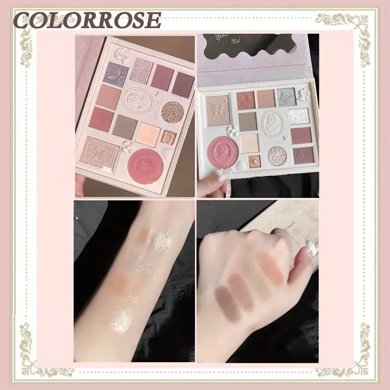 COLORROSE Matte & Shimmer Eyeshadow Palette with Mirror