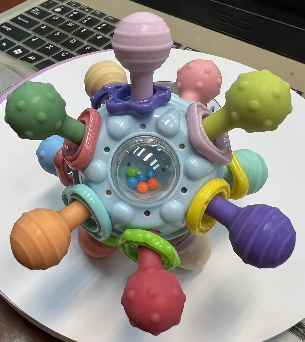 Baby Manhattan Finger Ball Rattle Toy