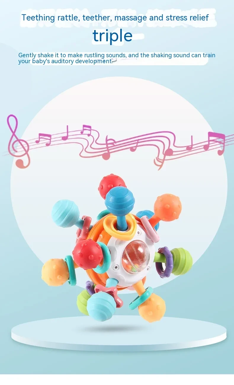 Baby Manhattan Finger Ball Rattle Toy