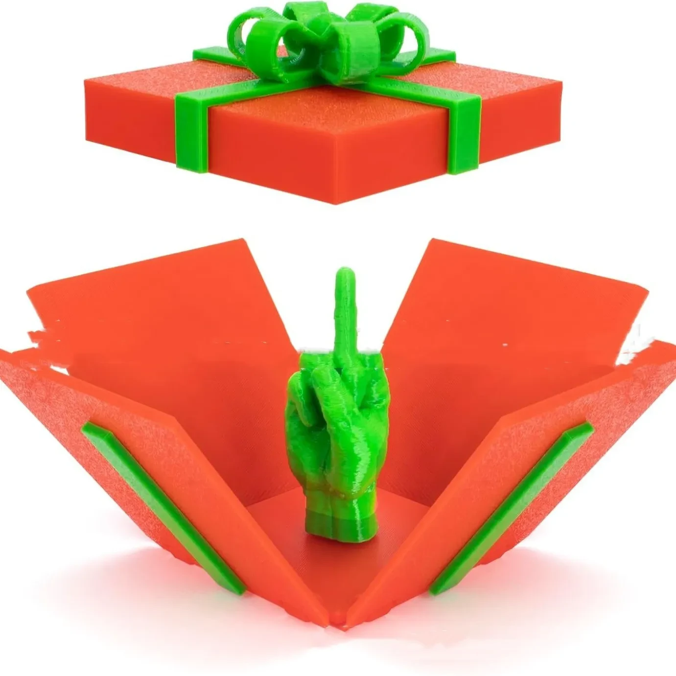 Middle Finger Bounce Gift Box Decoration