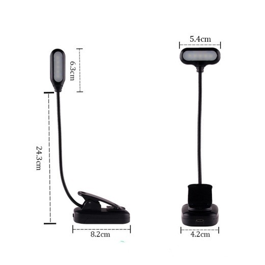 Bedside Reading Clip Lamp USB Charging Hose Lamp Led Desk Lamp