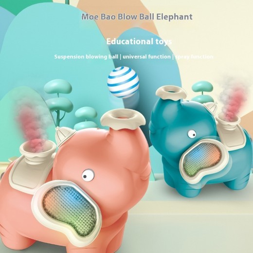 Children's Creative Cartoon Suspension Ball Blowing Machine Baby Elephant Toy