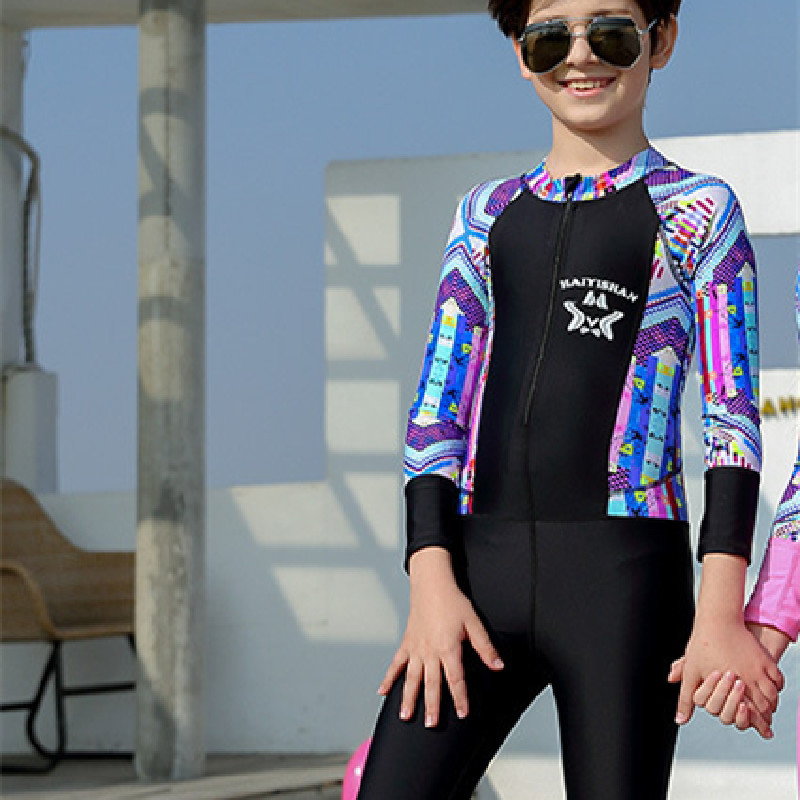 Fashion Boys And Girls One-piece Diving Swimsuit