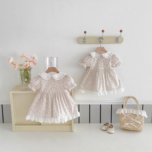 Floral Princess Baby Dress For One Year Old