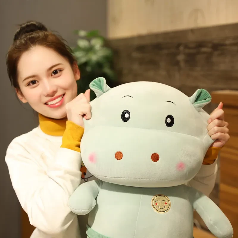 Smiling Hippo Elephant Doll Plush Toy