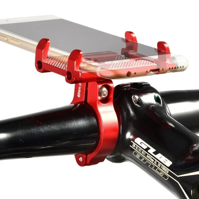GUB G81 G-81 Aluminum Bicycle Phone Holder For 3.5-6.2 inch Smartphone Adjustable Support GPS Bike