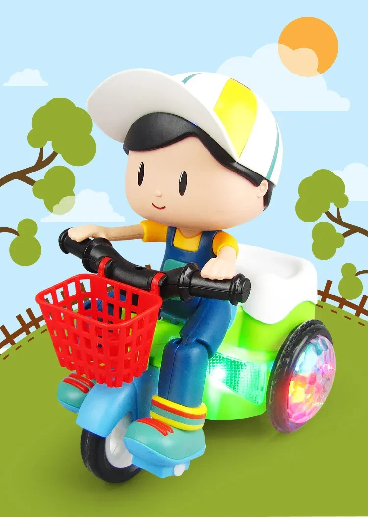 Super Sports Car Stunt Tricycle Toy