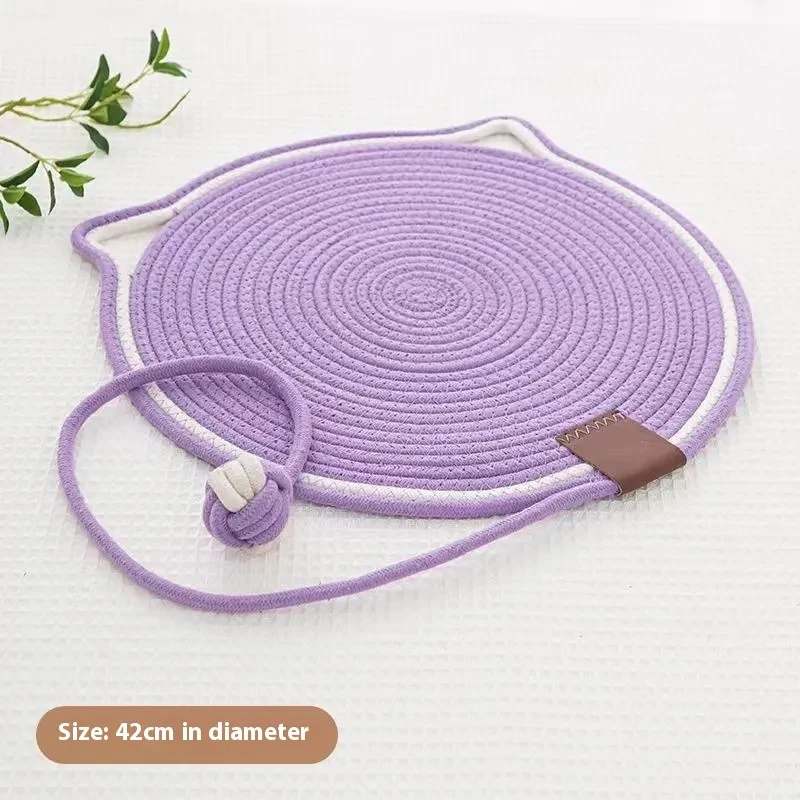 Braided Cotton Rope Cat Claw Mat