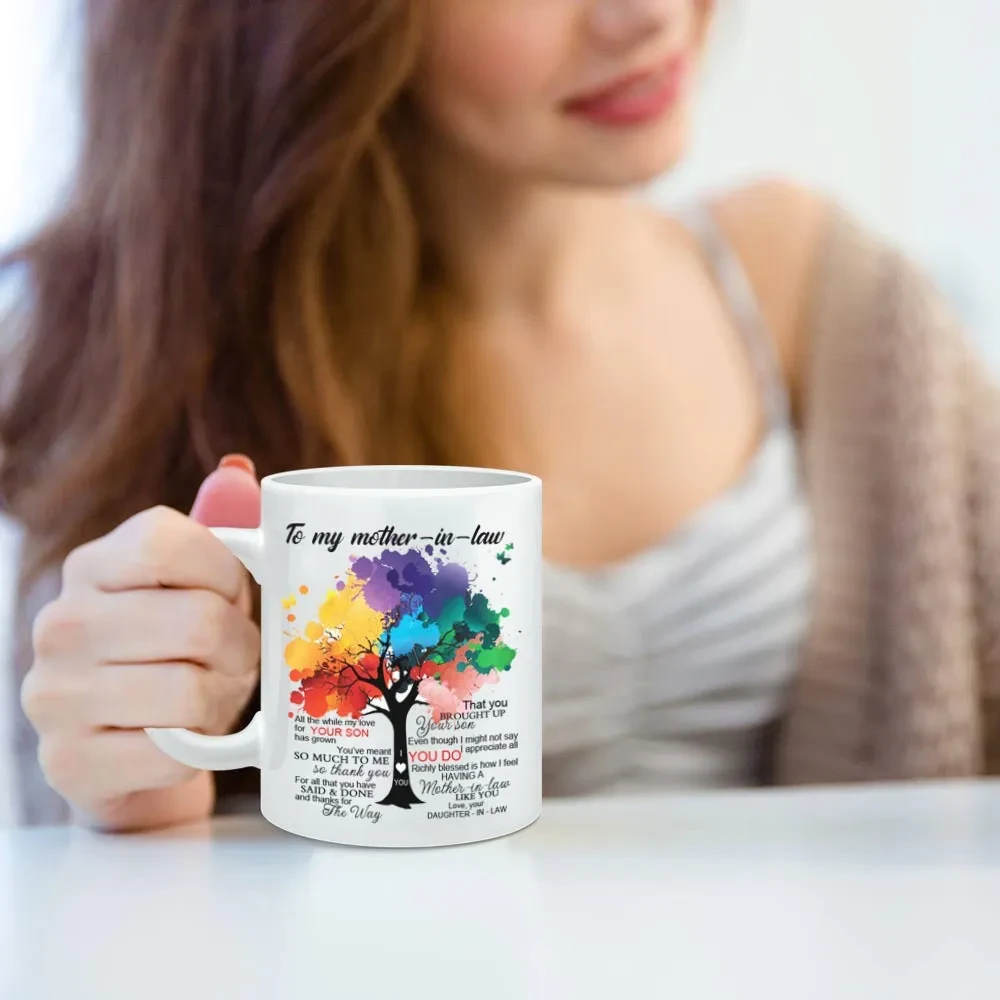 Color Tree Mother's Day Mother's Ceramic Coffee Mark Cup Water Cup New Product
