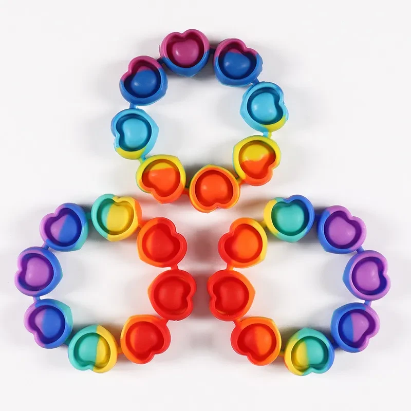 Children's Silicone Puzzle Squeeze Ring Toy