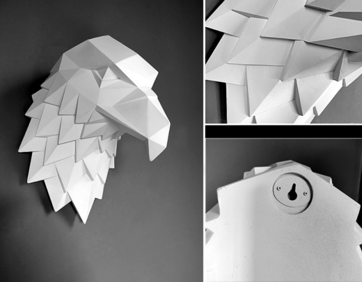 Geometric eagle head wall decoration wall hanging living room TV background wall hanging creative animal head wall decoration