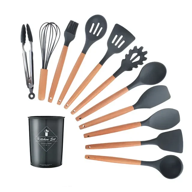 Baking Tools Three-piece Pizza Set Wooden Handle Round Spatula
