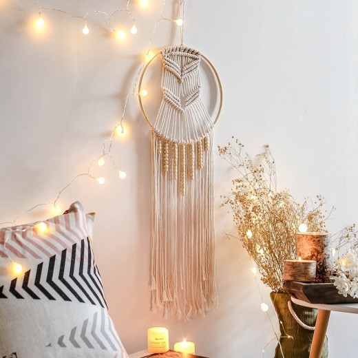 Hand-woven ornaments wall hanging decoration