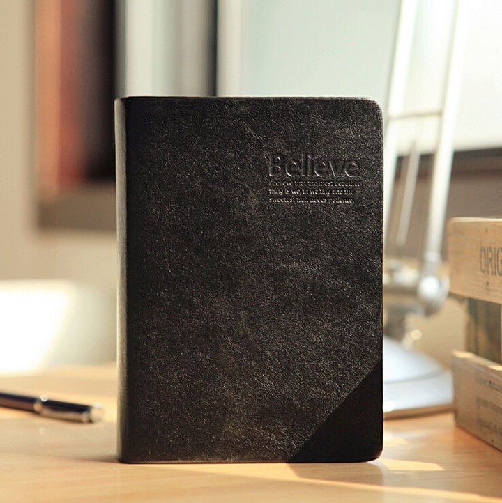 Large thick leather Phnom Penh notebook