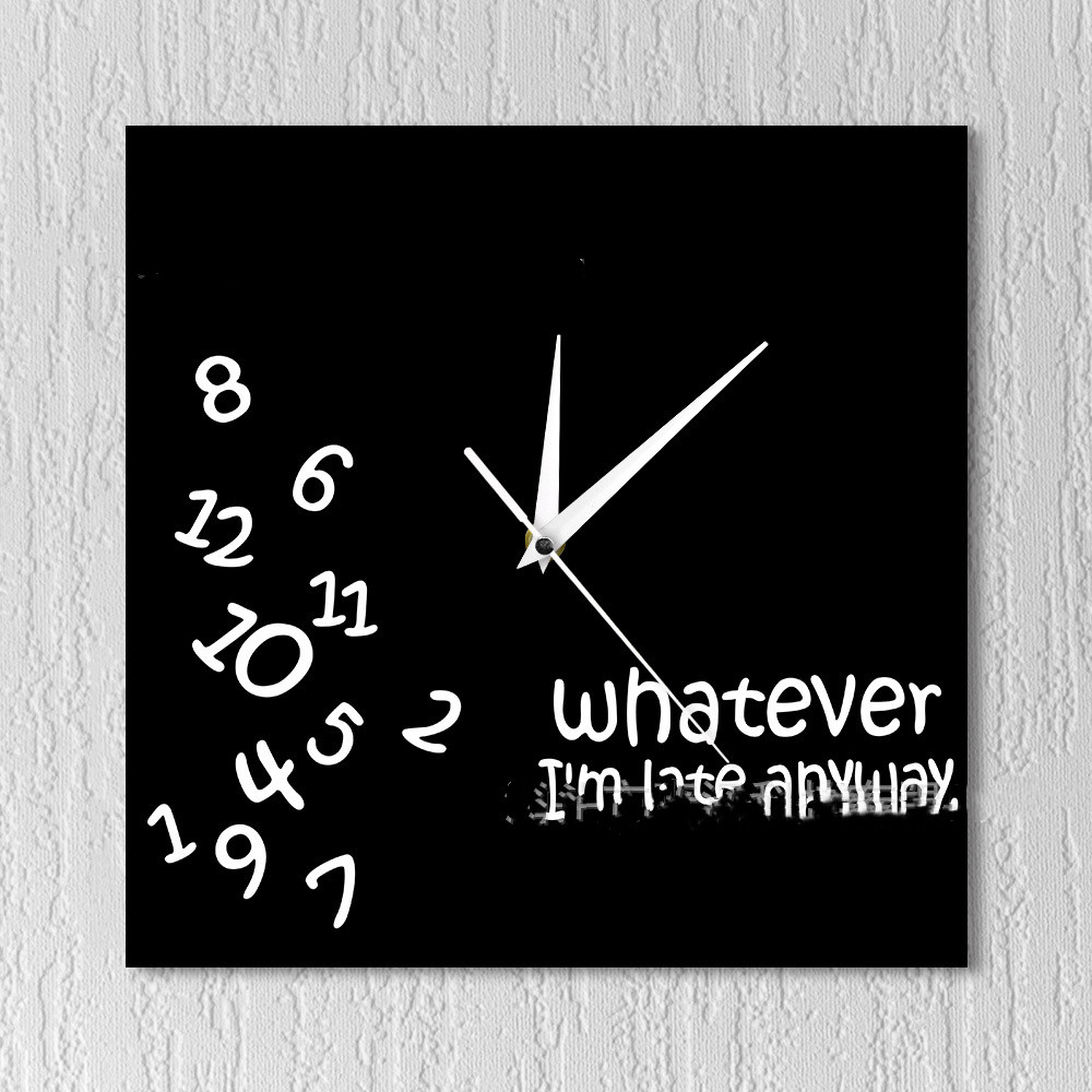 Black Simple Home Decoration Wall Clock